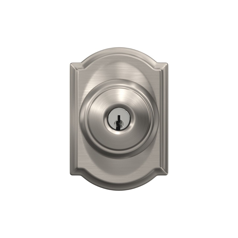 Schlage Knob Keyed Entry Lock Camelot Trim