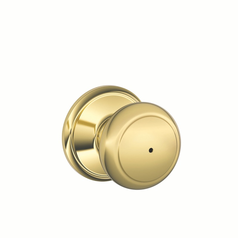 Schlage Plymouth Knob Bed & Bath Lock Standard Trim WHI8839400536
