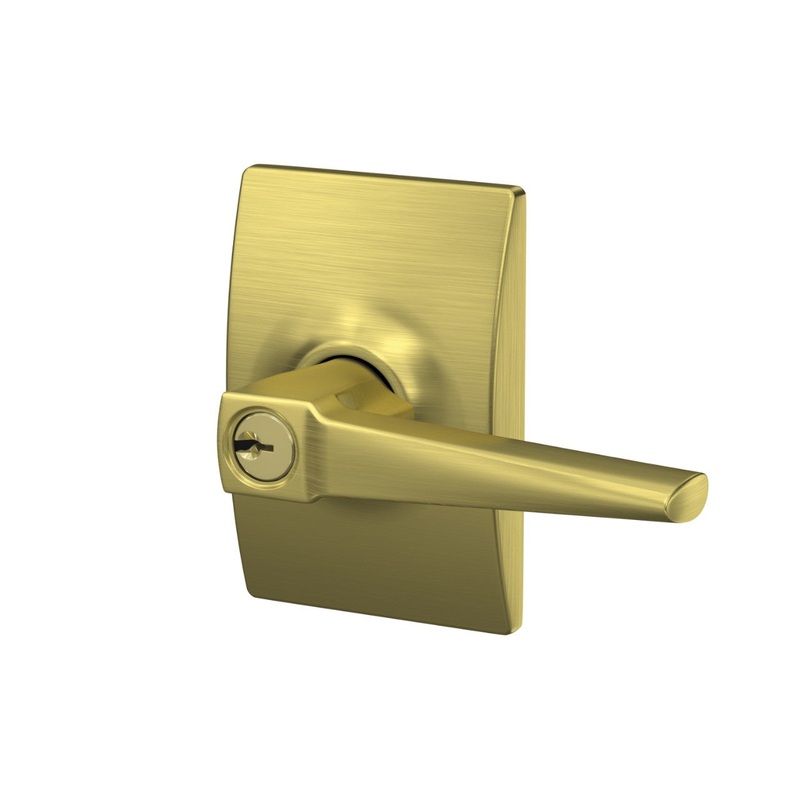 Schlage Elan Lever Keyed Entry Lock Century Trim WHI8839400381