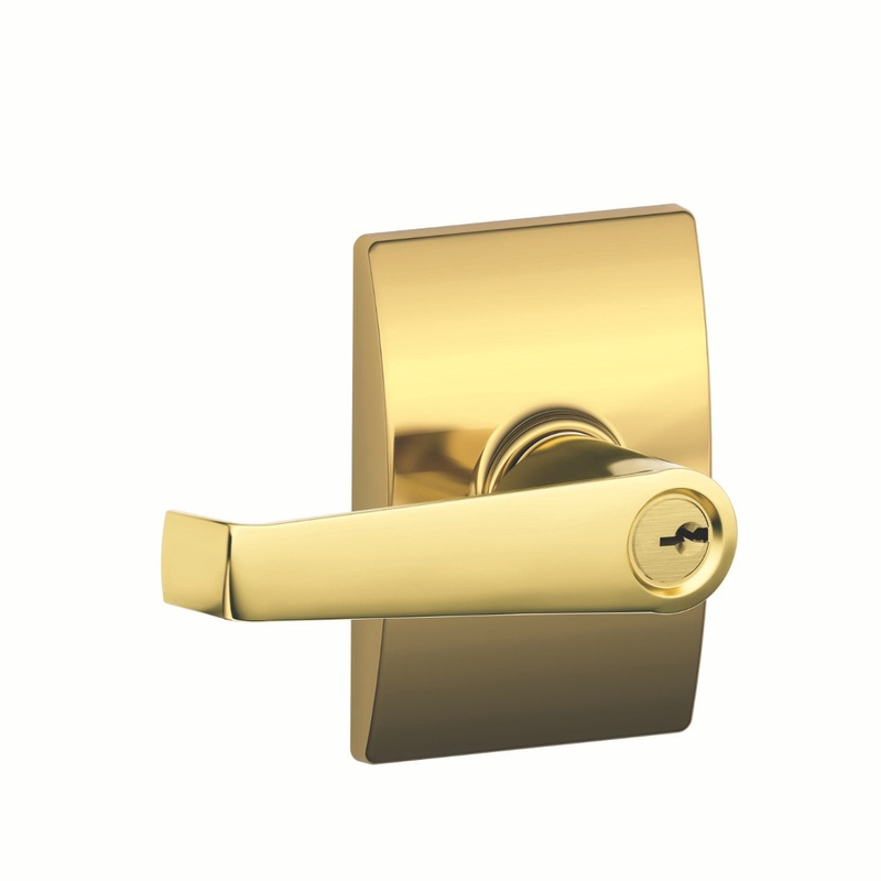 Schlage Elan Lever Keyed Entry Lock Century Trim WHI8839400385