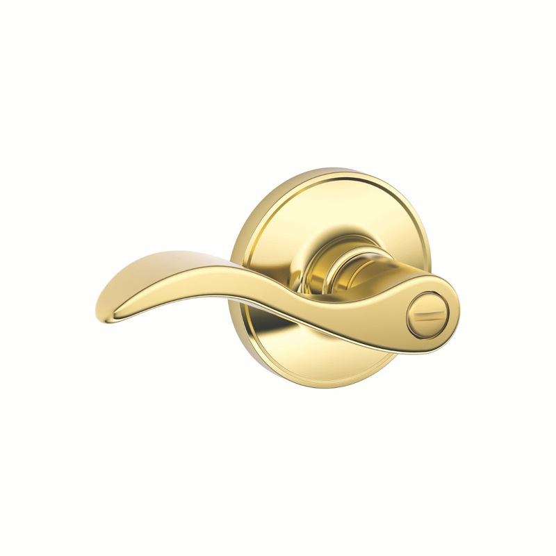 Schlage J-Series Seville Lever Bed & Bath Lock Standard Trim