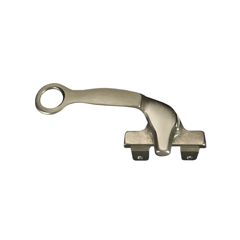 WRS Left Hand Angle-Base Cam Handle with Pole Hook Hole – White Bronze