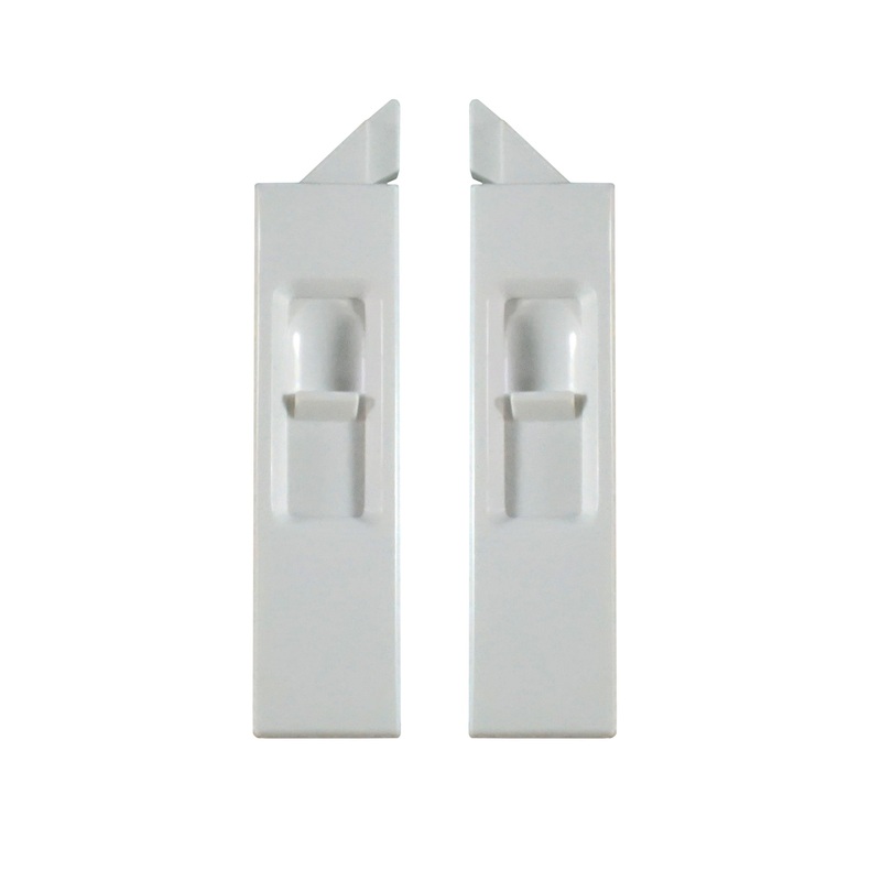WRS Recessed 2.75 Tilt Latch Set for Double Hung Windows – White