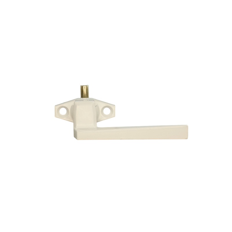 WRS Truth Left Hand White Casement Locking Handle – .625 Pawl, Inline Base