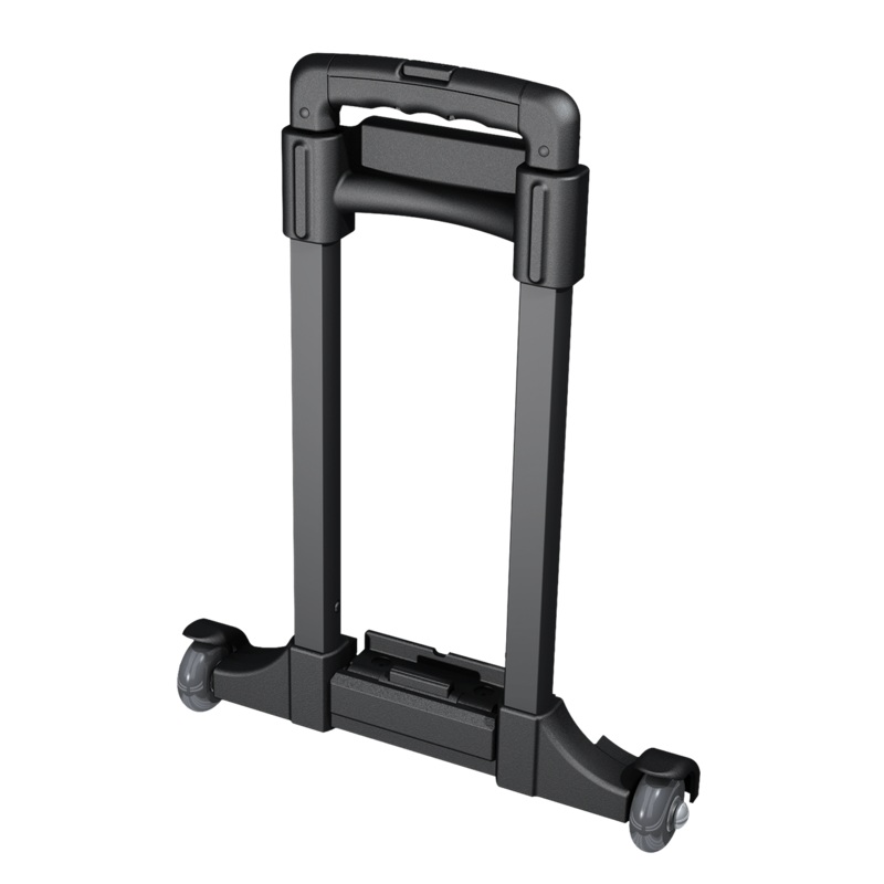 Three-Stage removable Surface Mount Extension Handle with Wheels