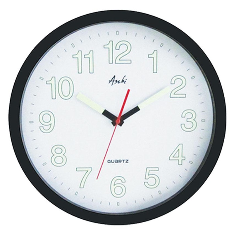Asahi by DIY Hardware Wall Clock Black Hc2614 Bas