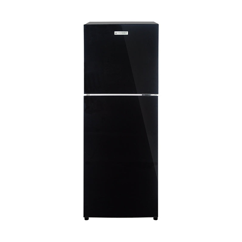 Hanabishi by DIY Hardware Refrigerator 2 Door 4.8 Cubic Hamddref48Blk