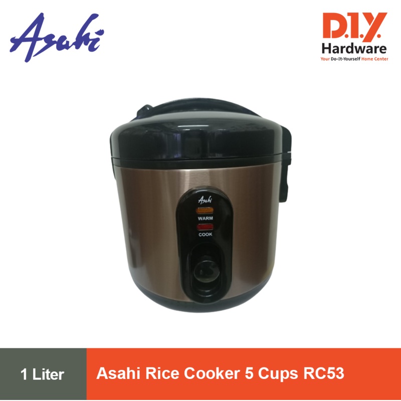 Asahi by DIY Hardware Rice Cooker 1.0L 5 Cups RC53