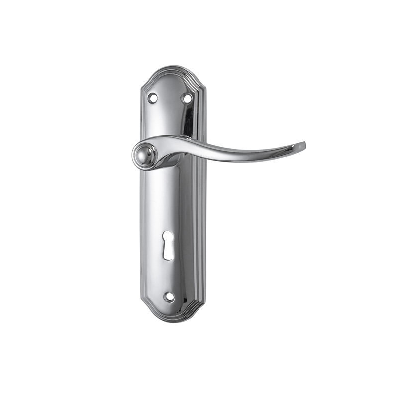 Basta Belair On Plate Door Handle Chrome