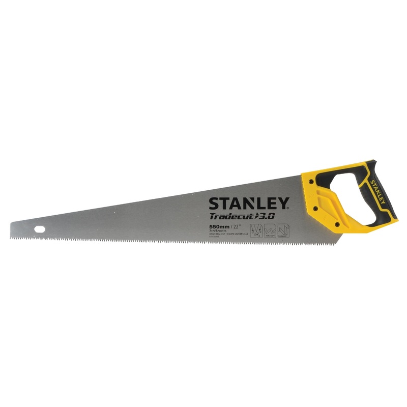 Stanley Tradecut Handsaw 22in/550mm