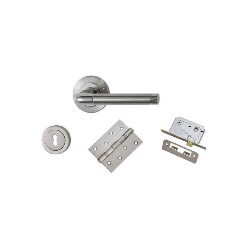 Kelsi Lever on Rose Door Set Satin Nickel