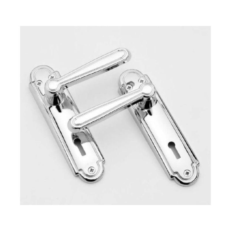 Regency Lever on Plate Door Handle Chrome