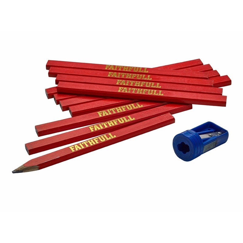 Faithful 12 Medium Carpenter’s Pencils