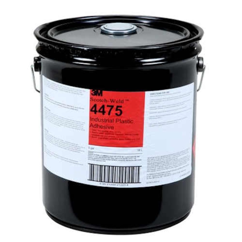 3M Scotch-Weld Industrial Plastic Adhesive 4475 Clear, 5 Gallon, 1 per case