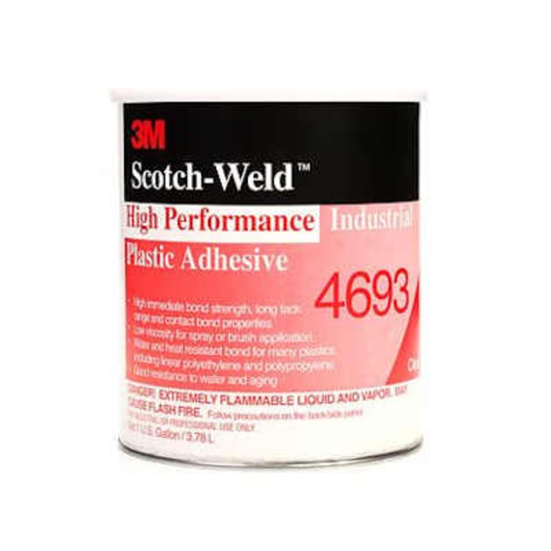 3M Scotch-Weld Industrial Plastic Adhesive 4693 Light Amber – 1 Gallon