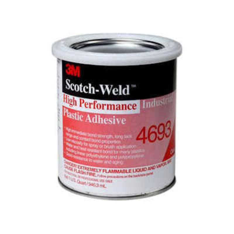 3M Scotch-Weld Industrial Plastic Adhesive 4693 Light Amber – 1 Quart