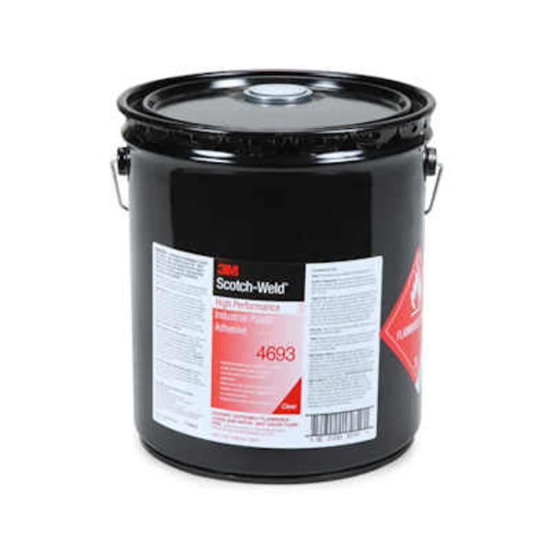 3M Scotch-Weld Industrial Plastic Adhesive 4693 Light Amber – 5 Gallon