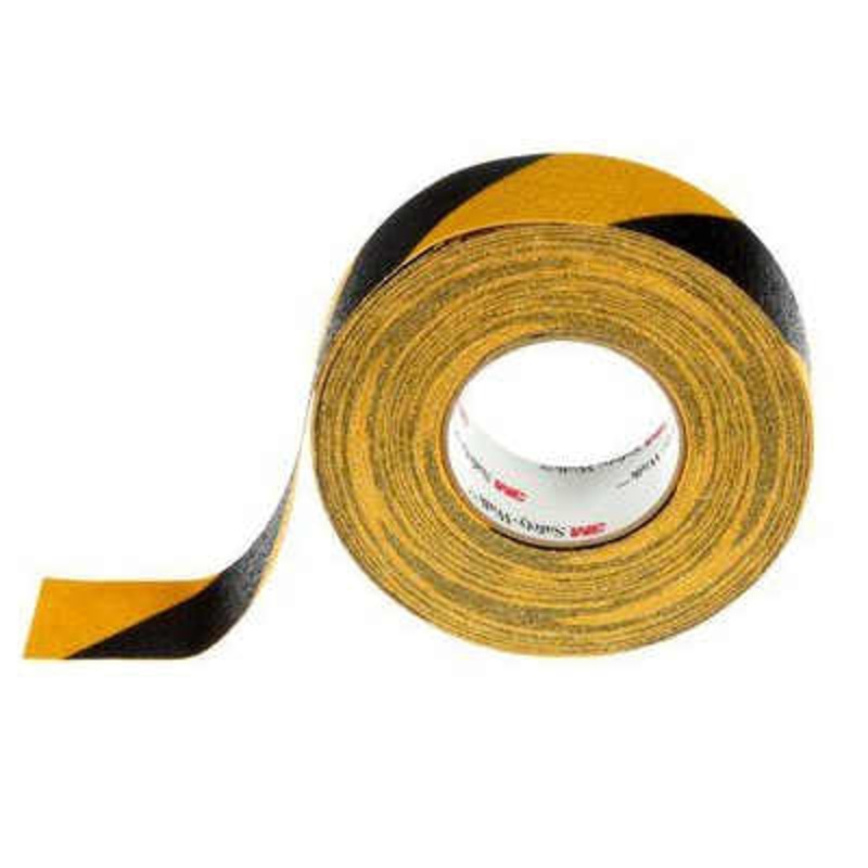 3M Safety-Walk Slip-Resistant Tape 630 – 2 x 60 ft – Black/Yellow Stripe