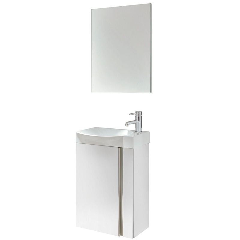 PRAGUE Wall Hung Single Door Vanity Unit