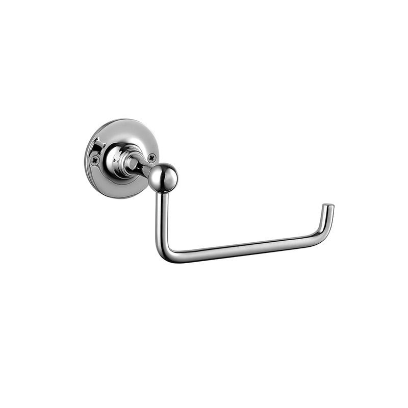 STOCKTON Traditional Open Toilet Roll Holder Chrome